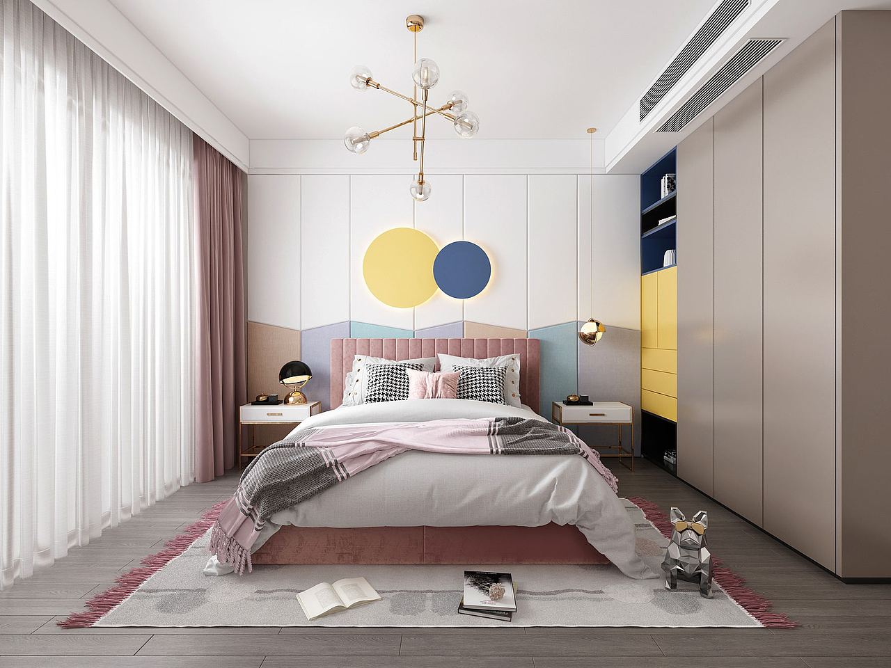 北欧风格卧室,简洁实用美观还很舒适