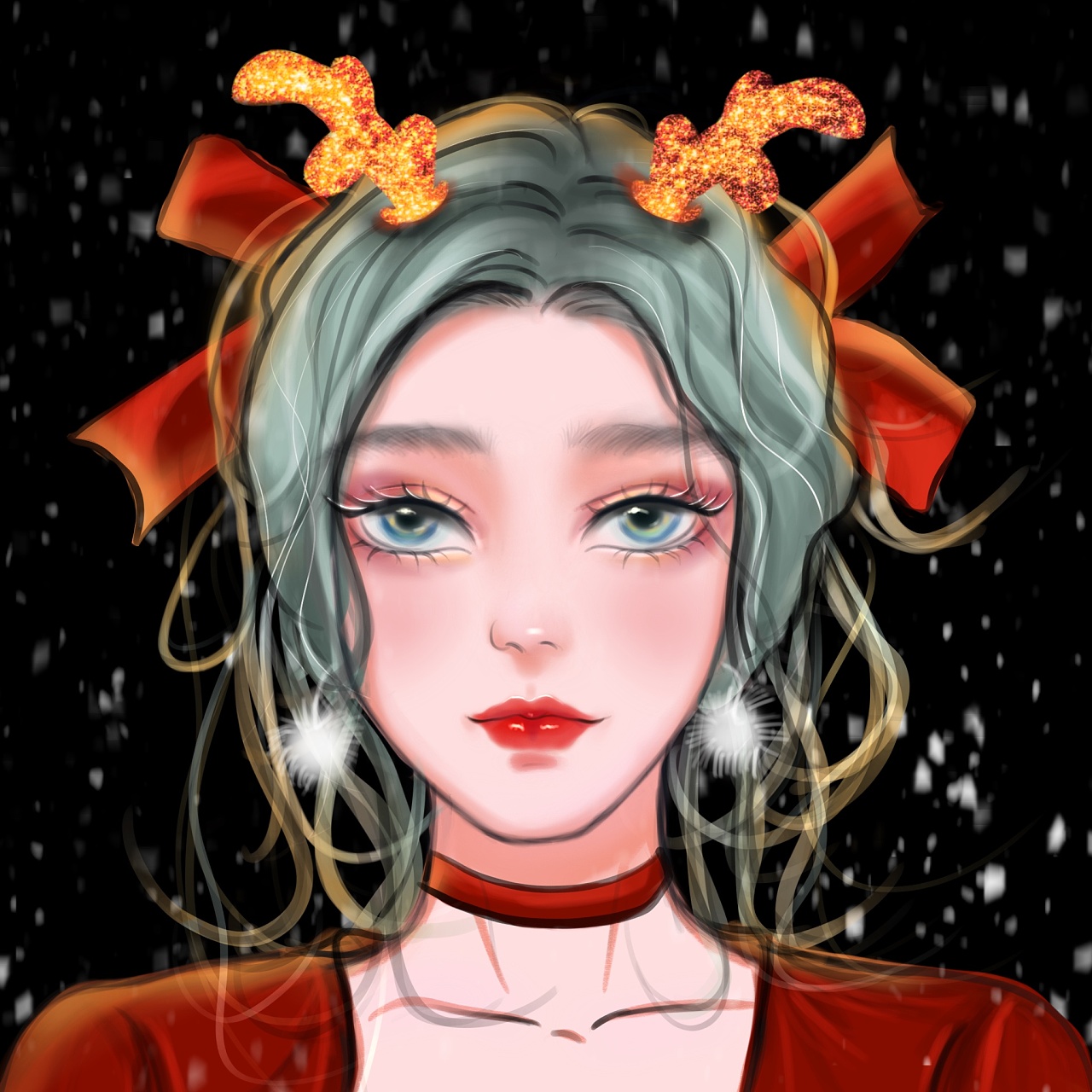 手绘头像|插画|艺术插画|z12699643 - 原创作品 - 站酷 (zcool)