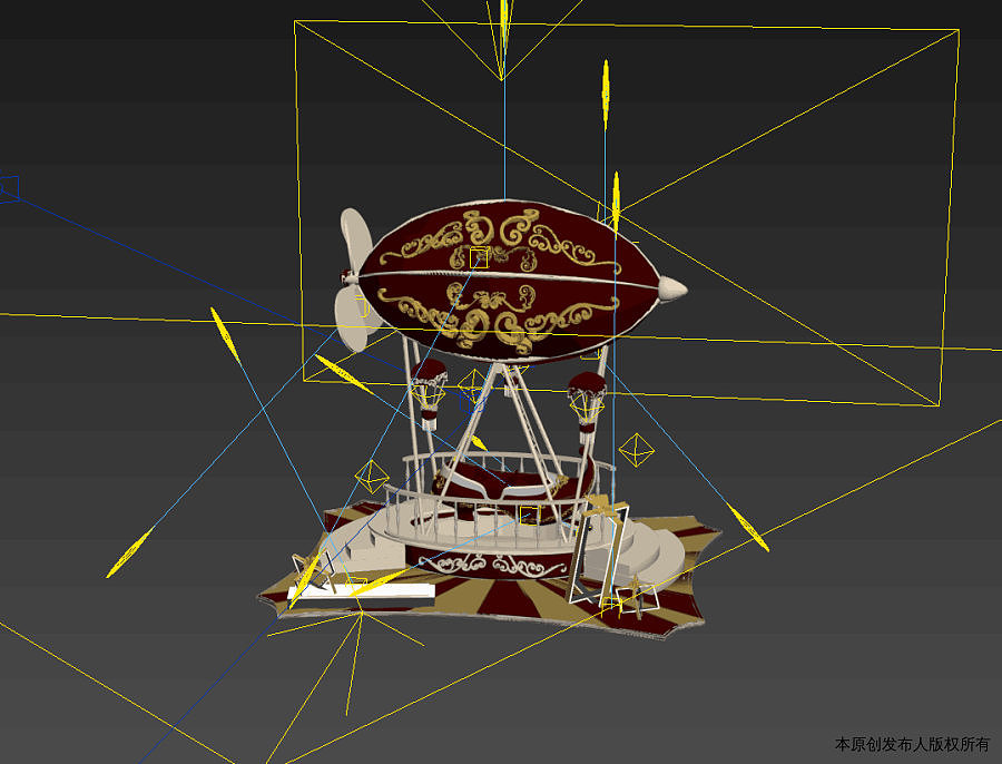 童话主题热气球美陈dp儿童互动游乐设施开业圣诞
