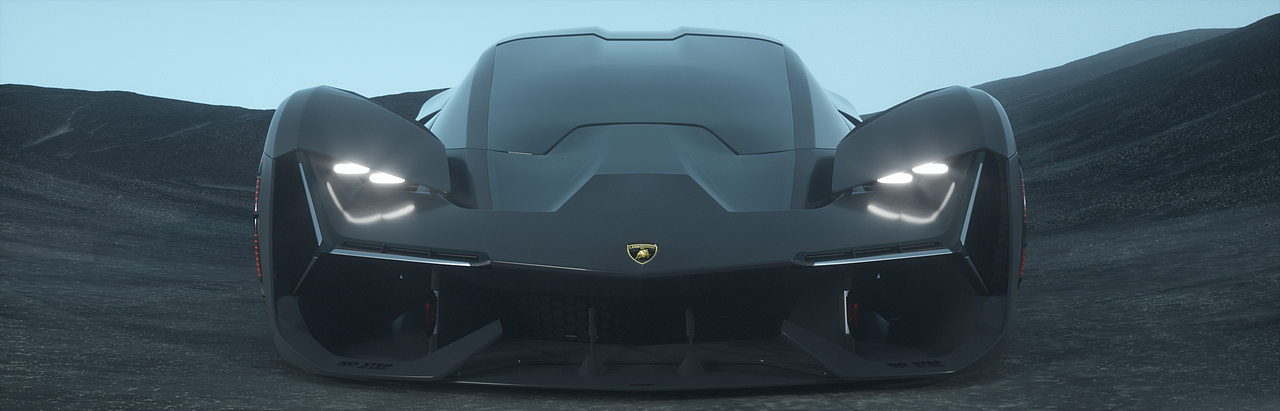 兰博基尼千年牛 个人渲染作品|三维|场景|h神童 - 原创作品 - 站酷