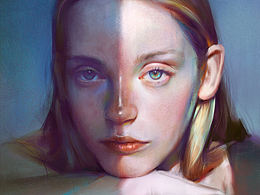 美女头像厚涂练习