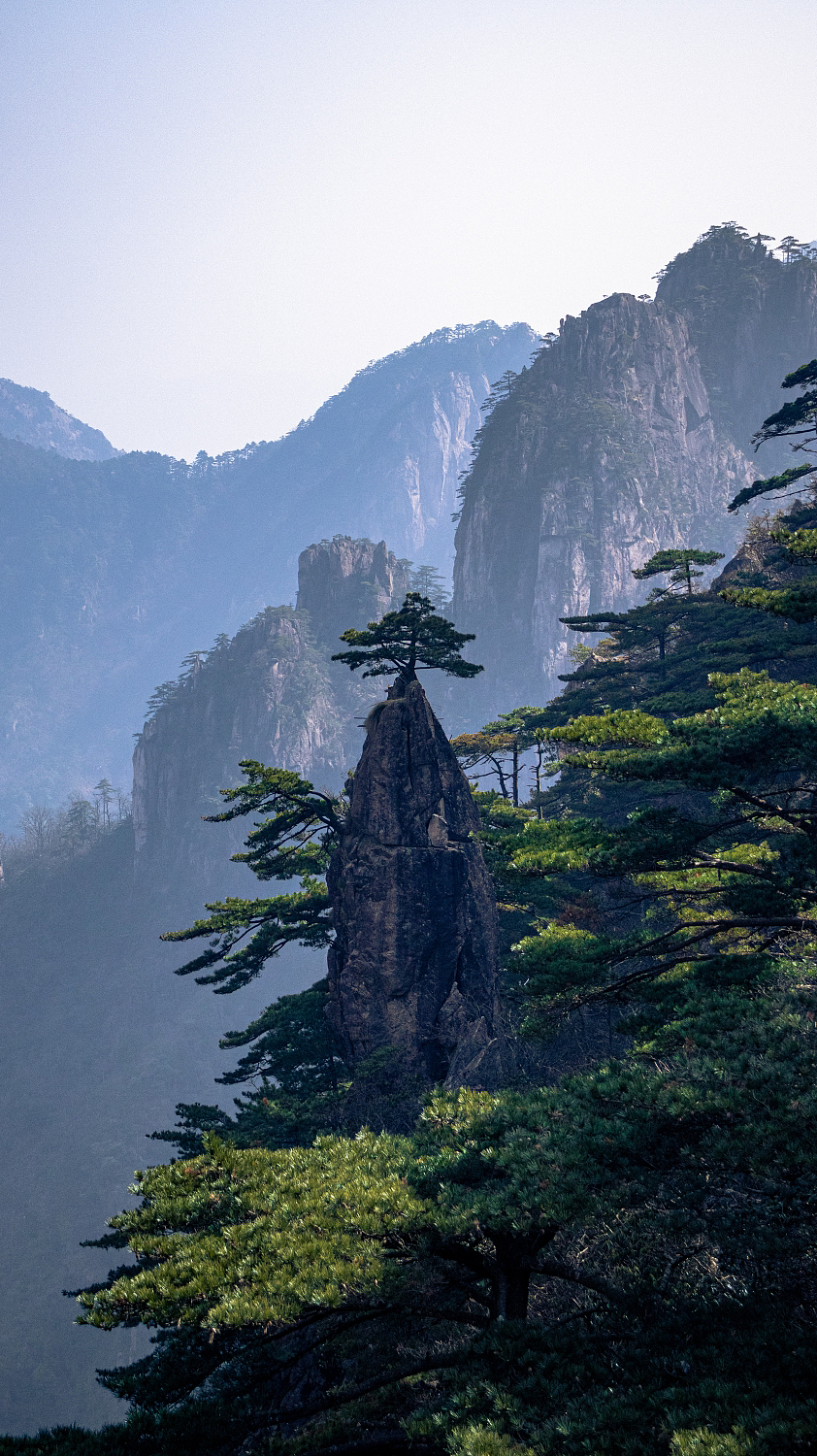 登黄山,天下无山