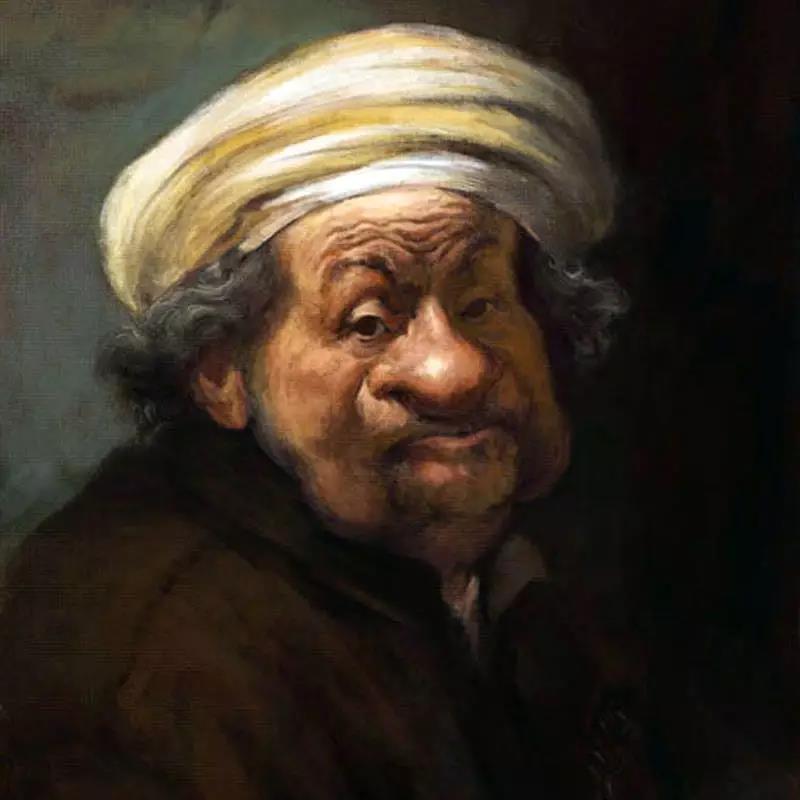 伦勃朗漫画肖像 court jones作品