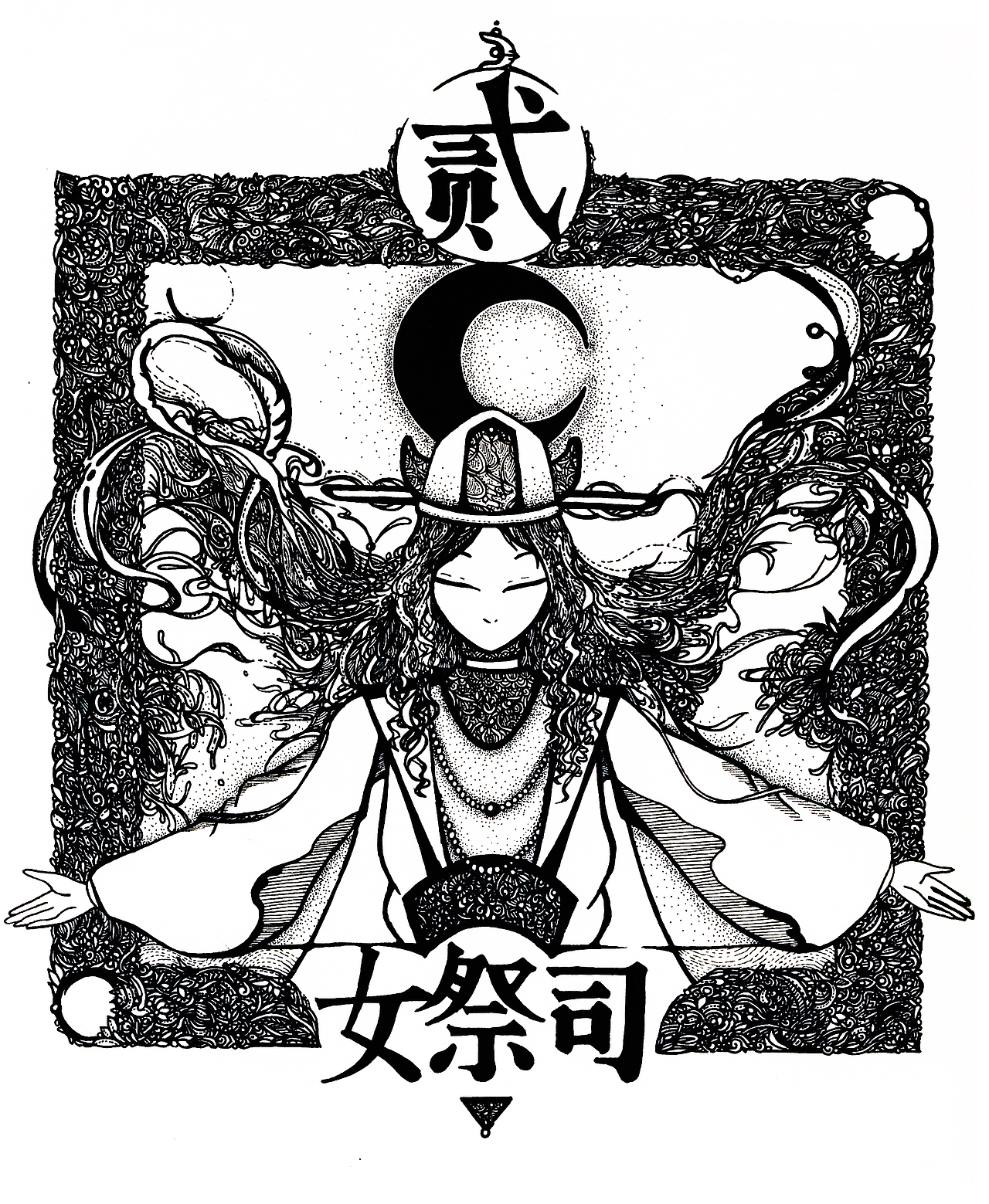 九分的線體塔羅·零號至叁號（圖ZODAwODk0MjA=） - 商業(yè)插畫 - 站酷設計師九分兒原創(chuàng)素材 - 站酷ZCOOL