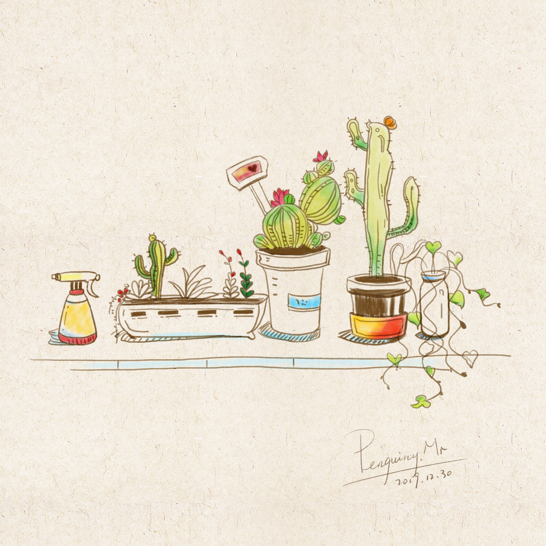 生活手绘2|插画|插画习作|会飞的南极鹅 - 临摹作品 - 站酷 (zcool)