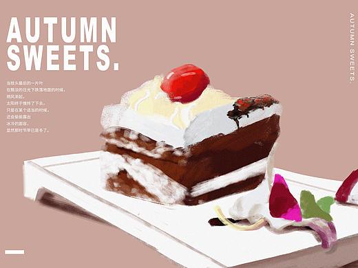 甜食-手绘插画巧克力味