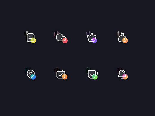 毛玻璃图标练习