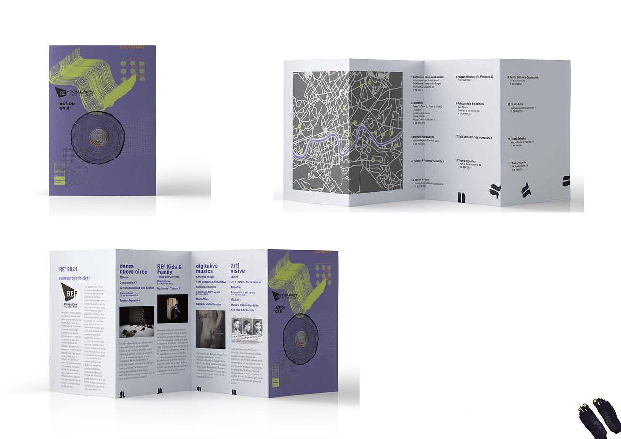 罗马的romaeuropa艺术节 形象设计 宣传册及导览册排版