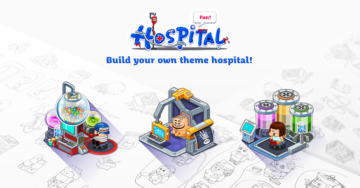 《Fun Hospital》《逗趣医院》游戏设定。（图ZNDcyOTg2NjA=） - 游戏原画 - 站酷设计师鬼才兄原创素材 - 站酷ZCOOL