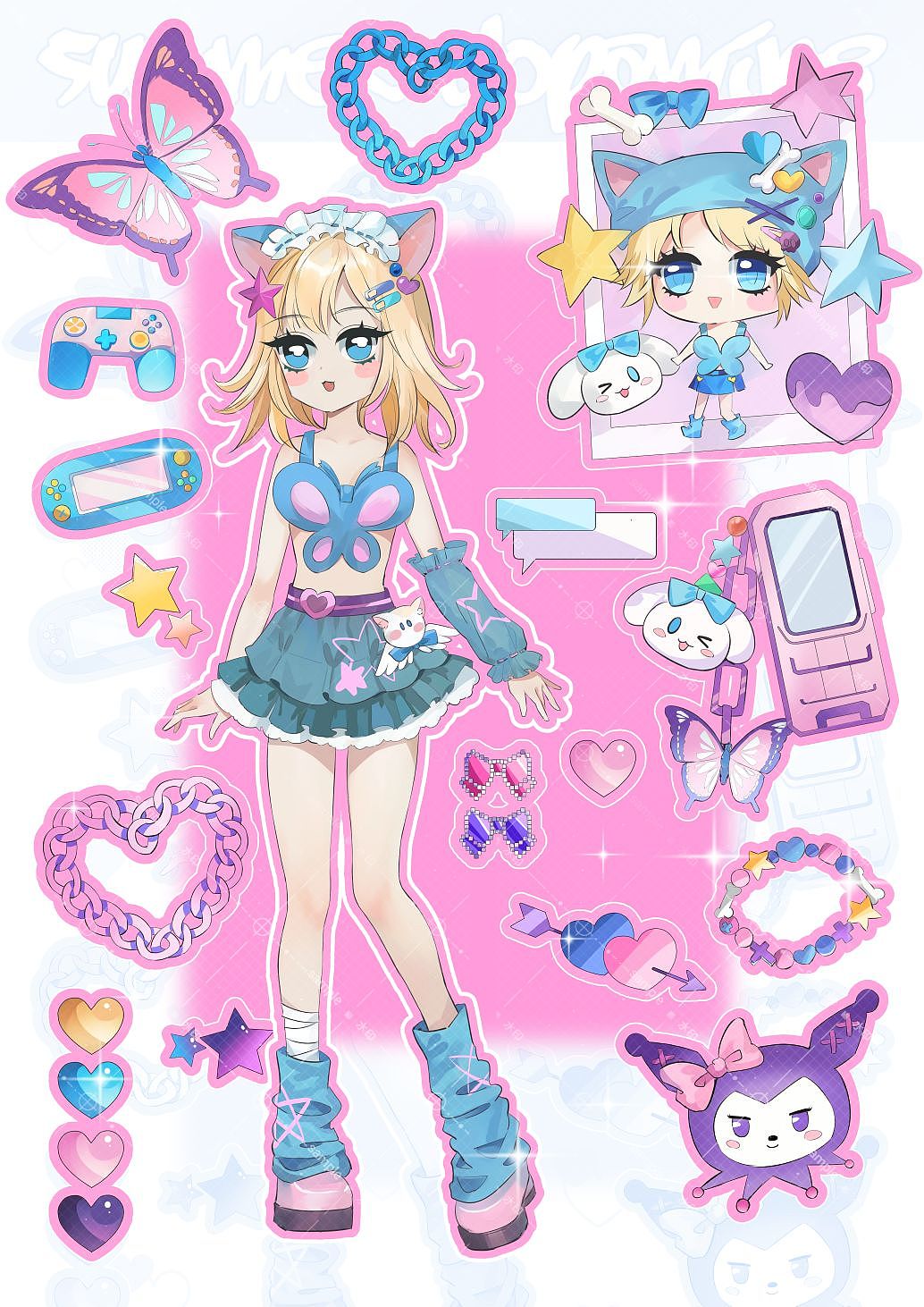 【原创贴纸】夏日多巴胺