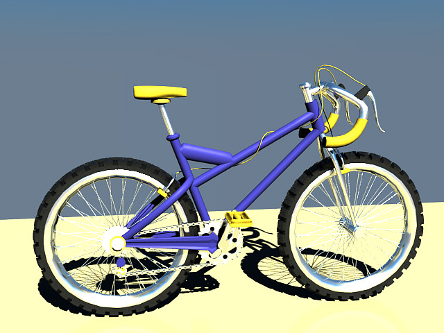 3d建模 自行车