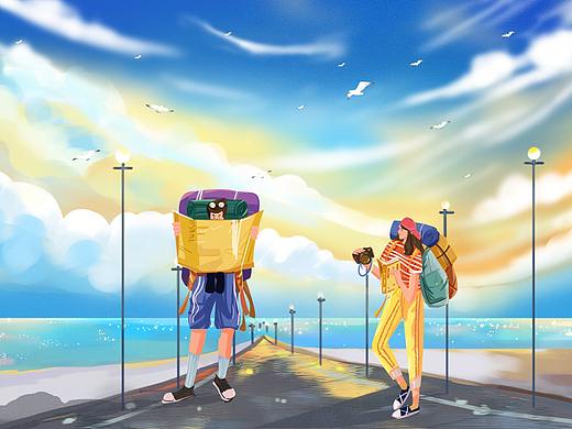 奇幻旅行（个人主页-ZNTQwMTUzMzY=） - 创作习作 - 站酷设计师晓小画家原创素材 - 站酷ZCOOL