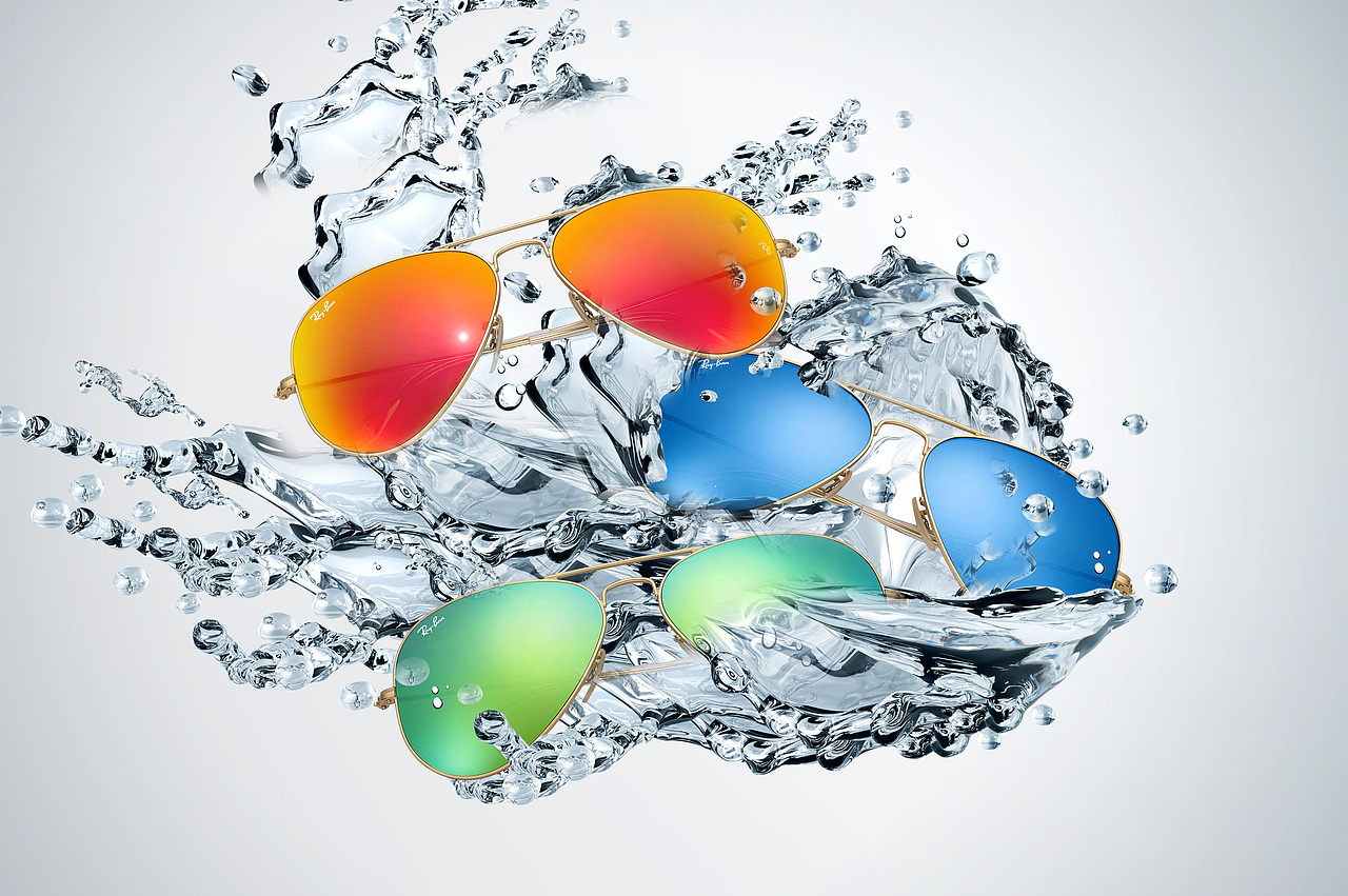 雷朋眼镜入水效果（图ZNzEyNDEwMDQ=） - 电商 - 站酷设计师江山社稷师原创素材 - 站酷ZCOOL