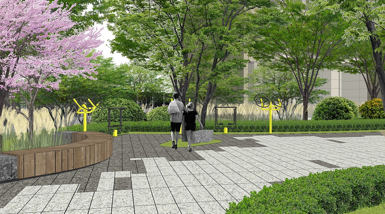 融创龙里二期大区景观SU模型下载