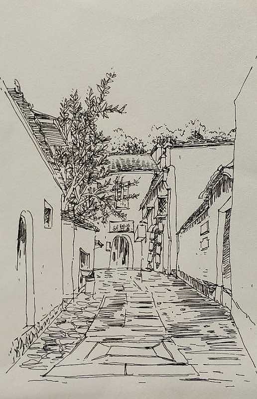 小白画宏村|纯艺术|绘画|手绘艺术设计频道_原创作品-站酷zcool