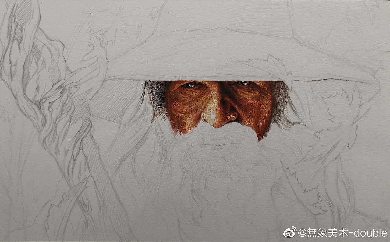 彩铅画《甘道夫》（图ZMTk3NjAxMzQ0） - 绘画 - 站酷设计师一一一DOUBLE原创素材 - 站酷ZCOOL