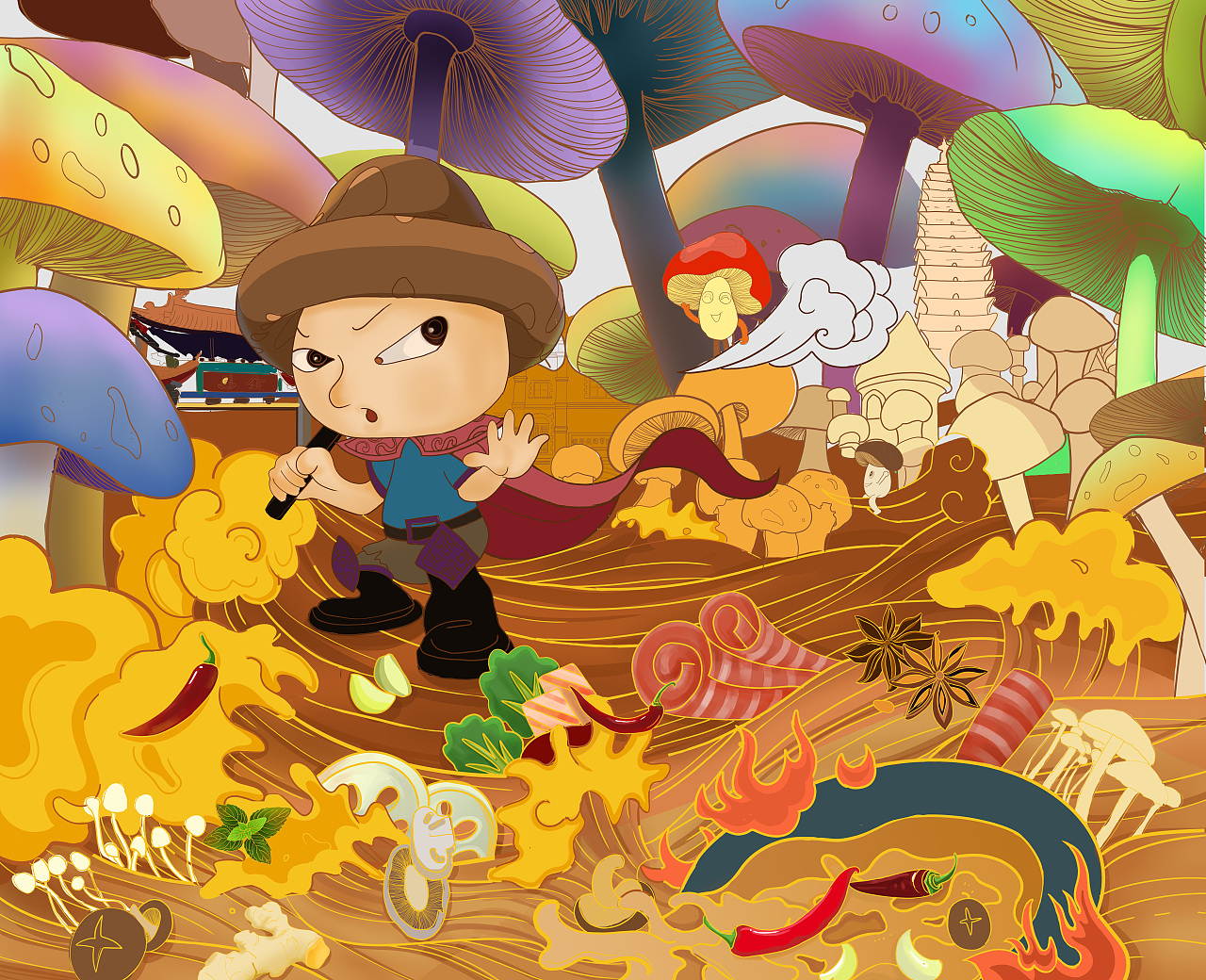 野生菌王国火锅之“百味江湖”