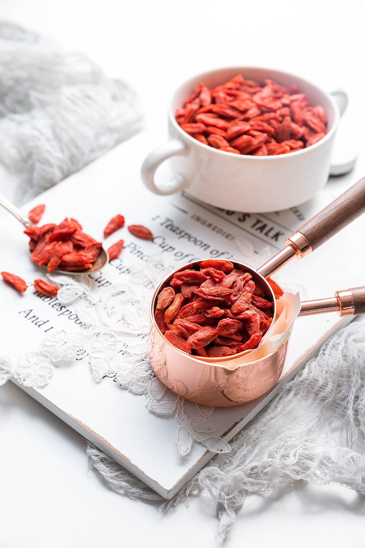 小清新枸杞亮调产品摄影