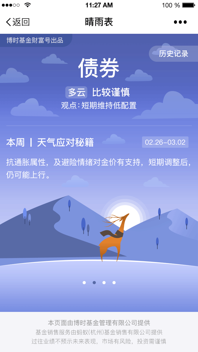 【晴雨表】金融H5页面