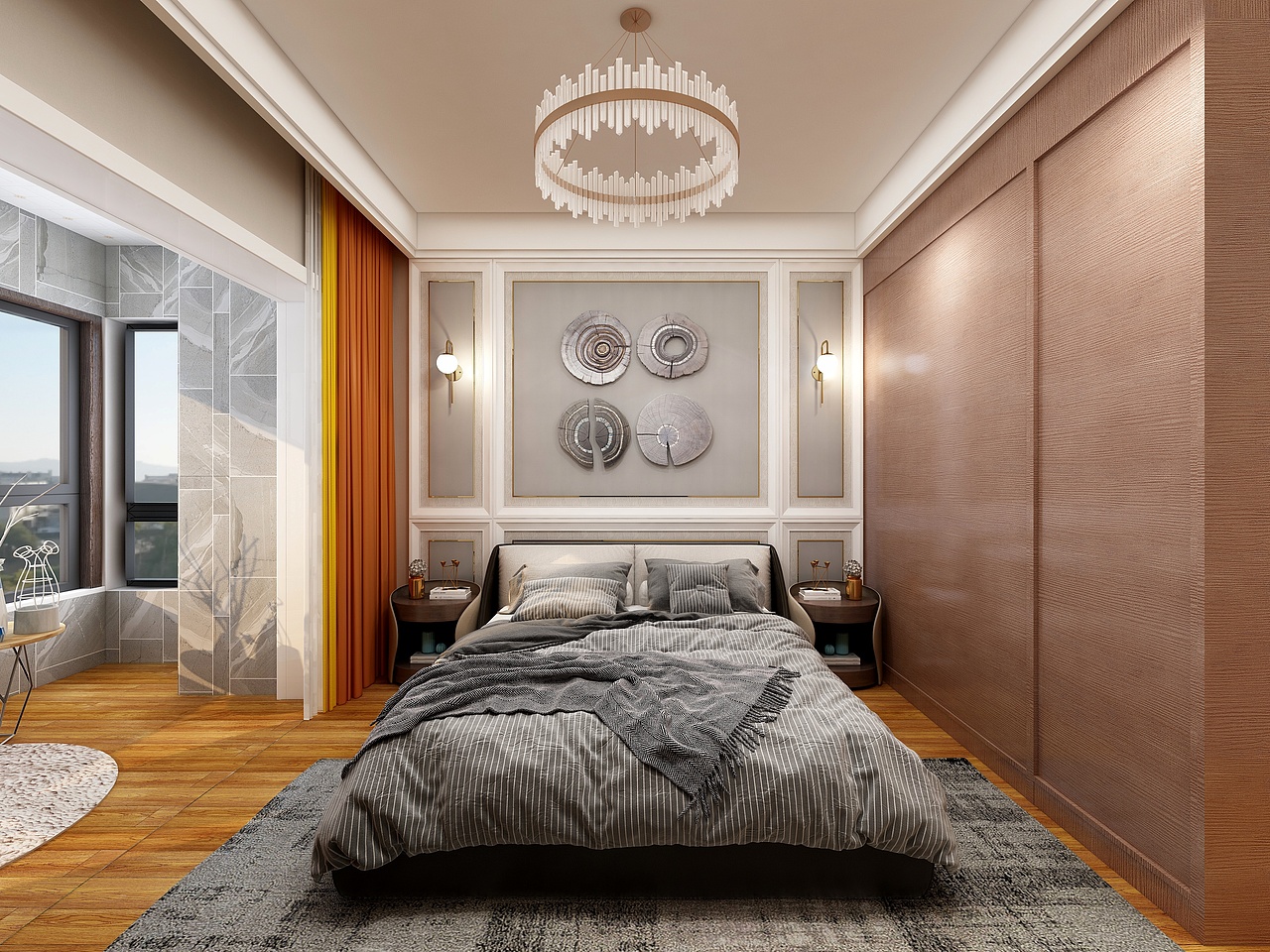 奢华与时尚碰撞,诠释165㎡四室新格调