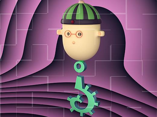 算命先生（其实最近很没底气 那么就先给自己来一卦）（个人主页-ZNDkwNTYwNzY=） - 人物/生物 - 站酷设计师龔藤藤原创素材 - 站酷ZCOOL