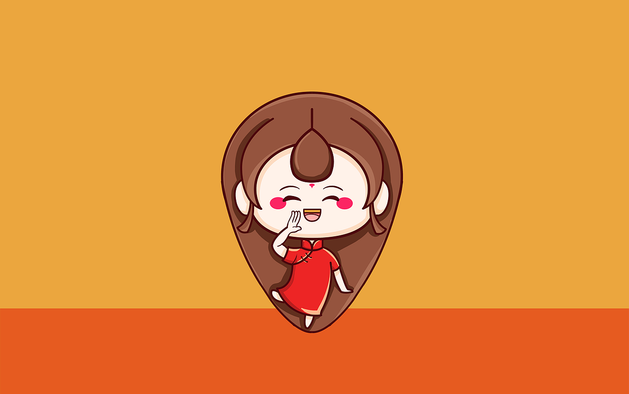 女孩吉祥物ip卡通人物