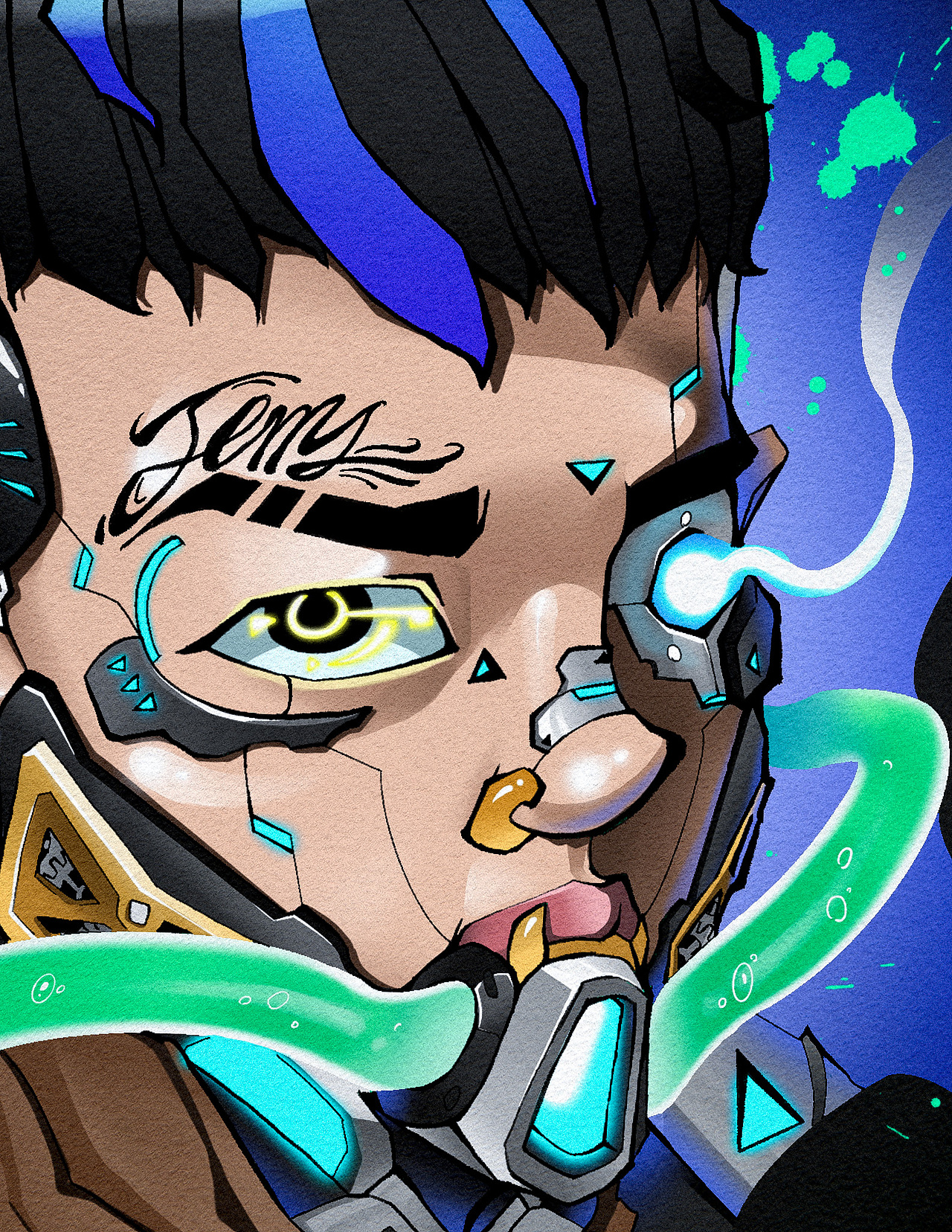 赛博朋克（图ZMjk0NTUzNjQ4） - 创作习作 - 站酷设计师正一琴绣原创素材 - 站酷ZCOOL