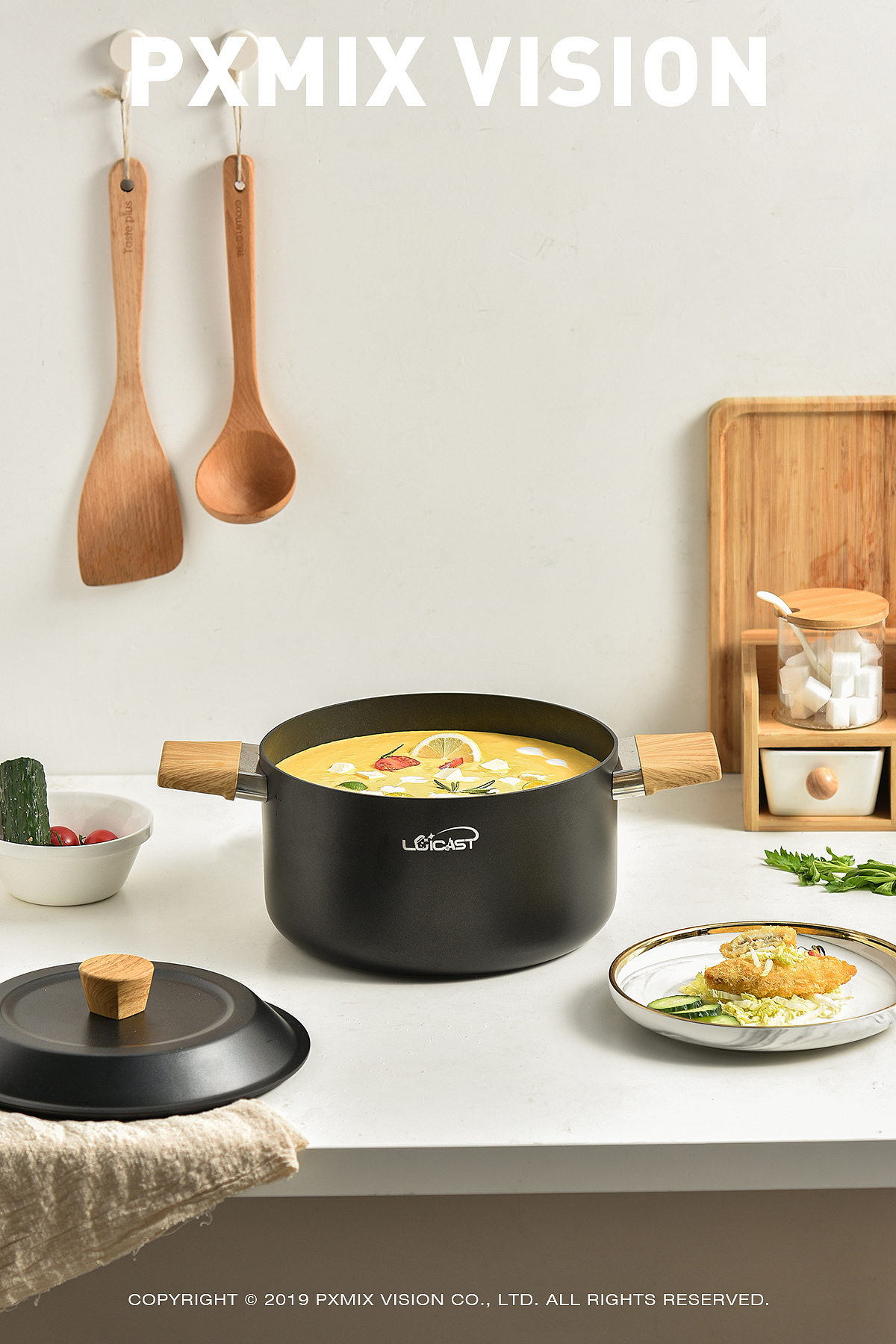 米家风格四件套锅具 炒锅/煎锅/奶锅/汤锅（图ZMTg5NTc3Njg4） - 产品摄影 - 站酷设计师光影集原创素材 - 站酷ZCOOL