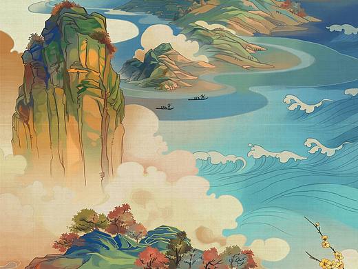 一副闽地风情的图