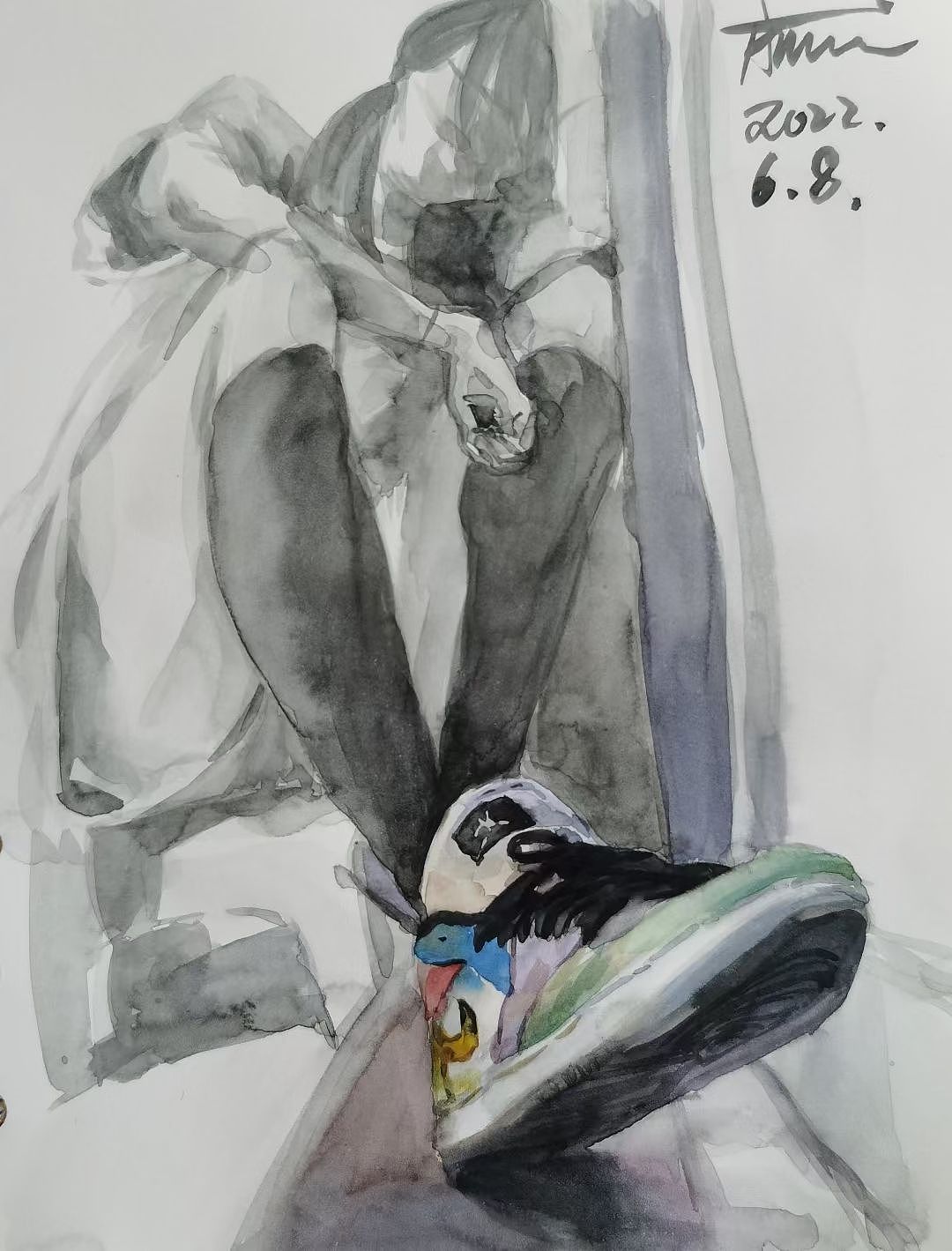 近日速写（图ZMzE1NDMwNzI4） - 绘画 - 站酷设计师张晓睿原创素材 - 站酷ZCOOL