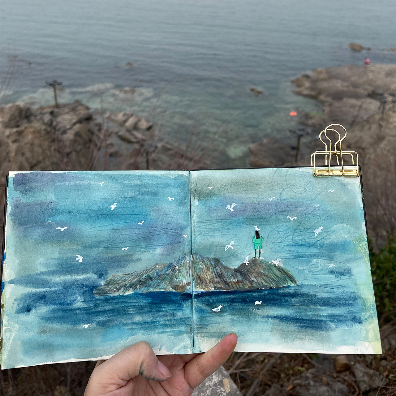 是写生呀！从春天到夏天！从森林到海边！（图ZMjU1NzkwNDc2） - 创作习作 - 站酷设计师斑鸠子原创素材 - 站酷ZCOOL