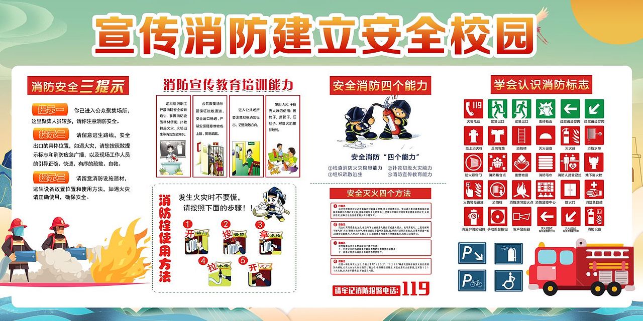消防安全图片海报素材欣赏