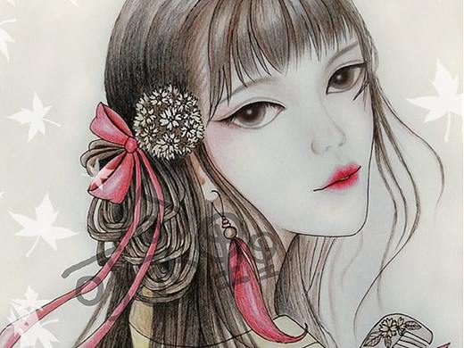 手绘古风美人