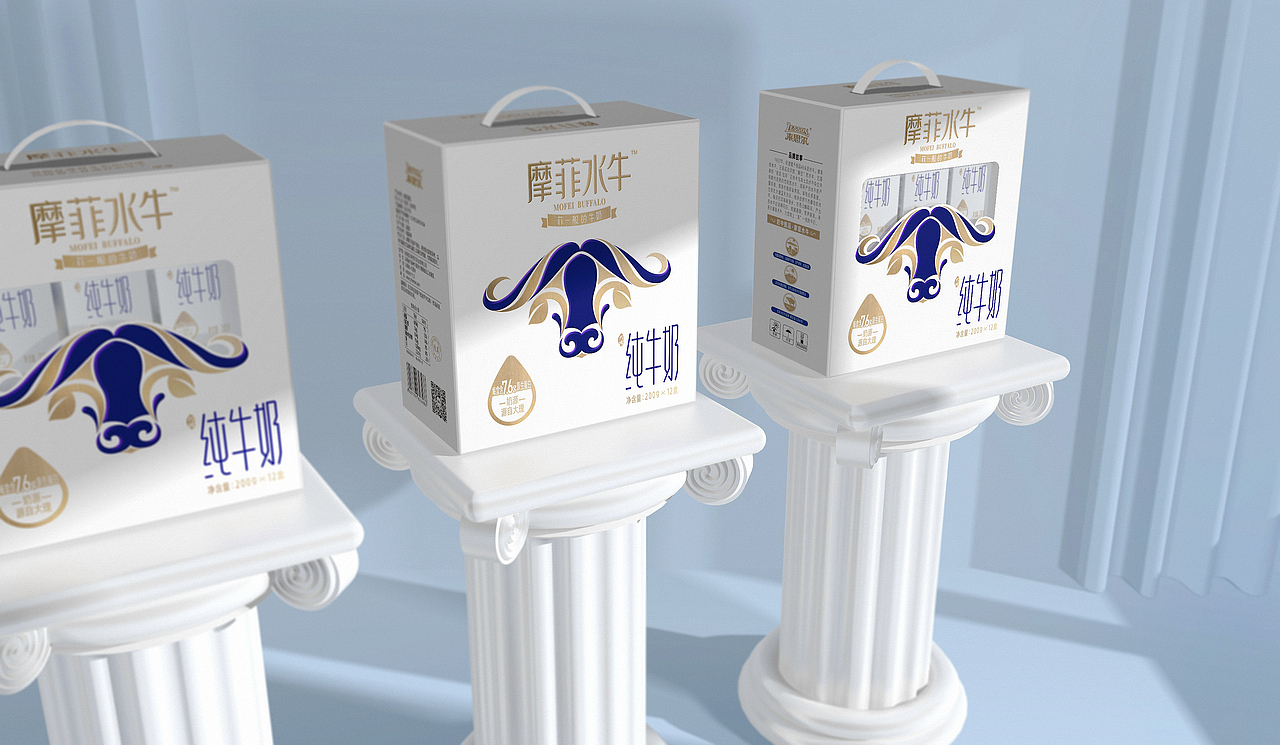奥格光年 | 摩菲水牛纯牛奶包装设计(图ZMjI0NDQ5MzU2) - 包装 - 站酷设计师奥格光年原创素材 - 站酷ZCOOL