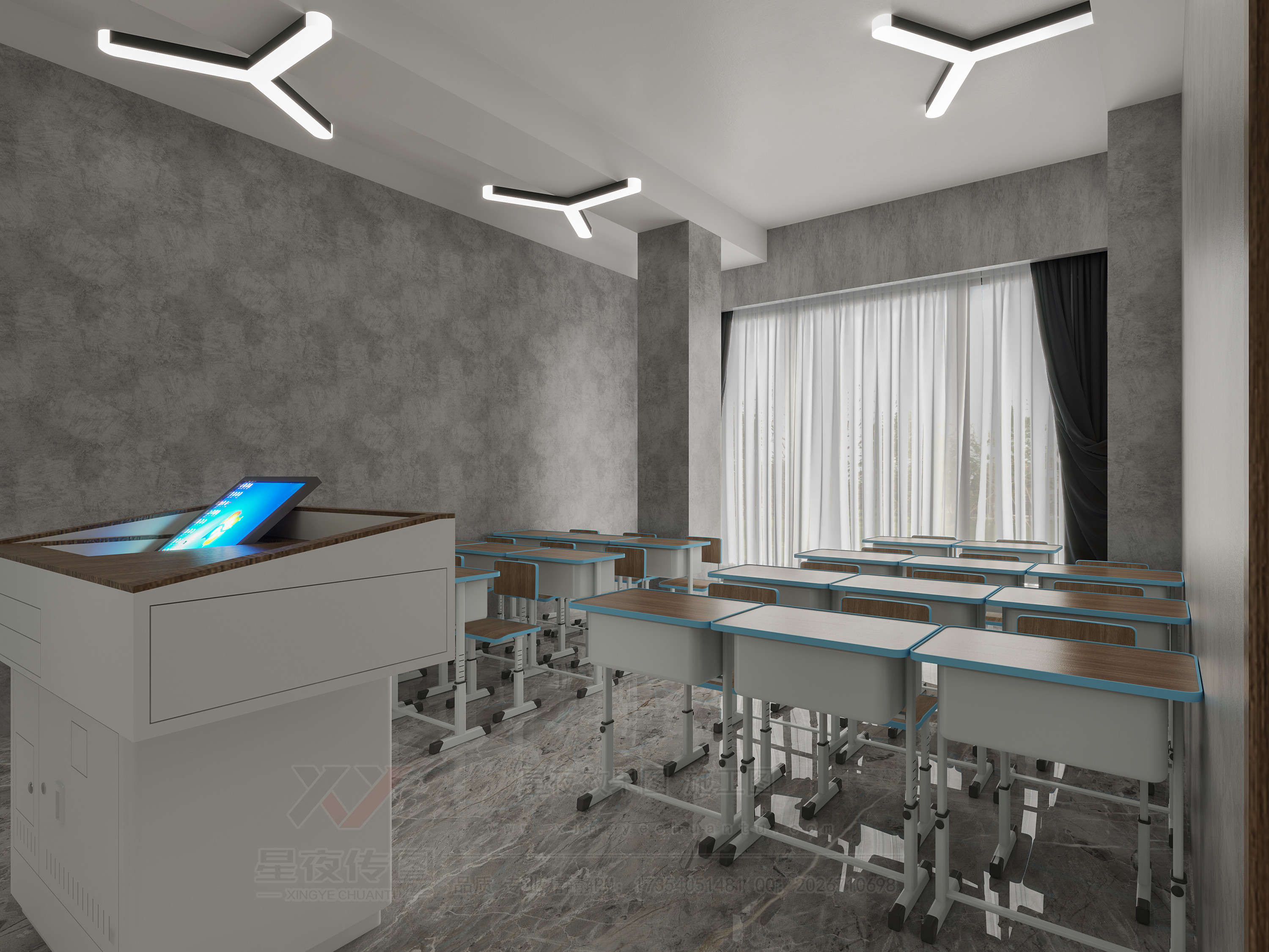 工装|教育机构—培训机构—办公室—教室—宣传室