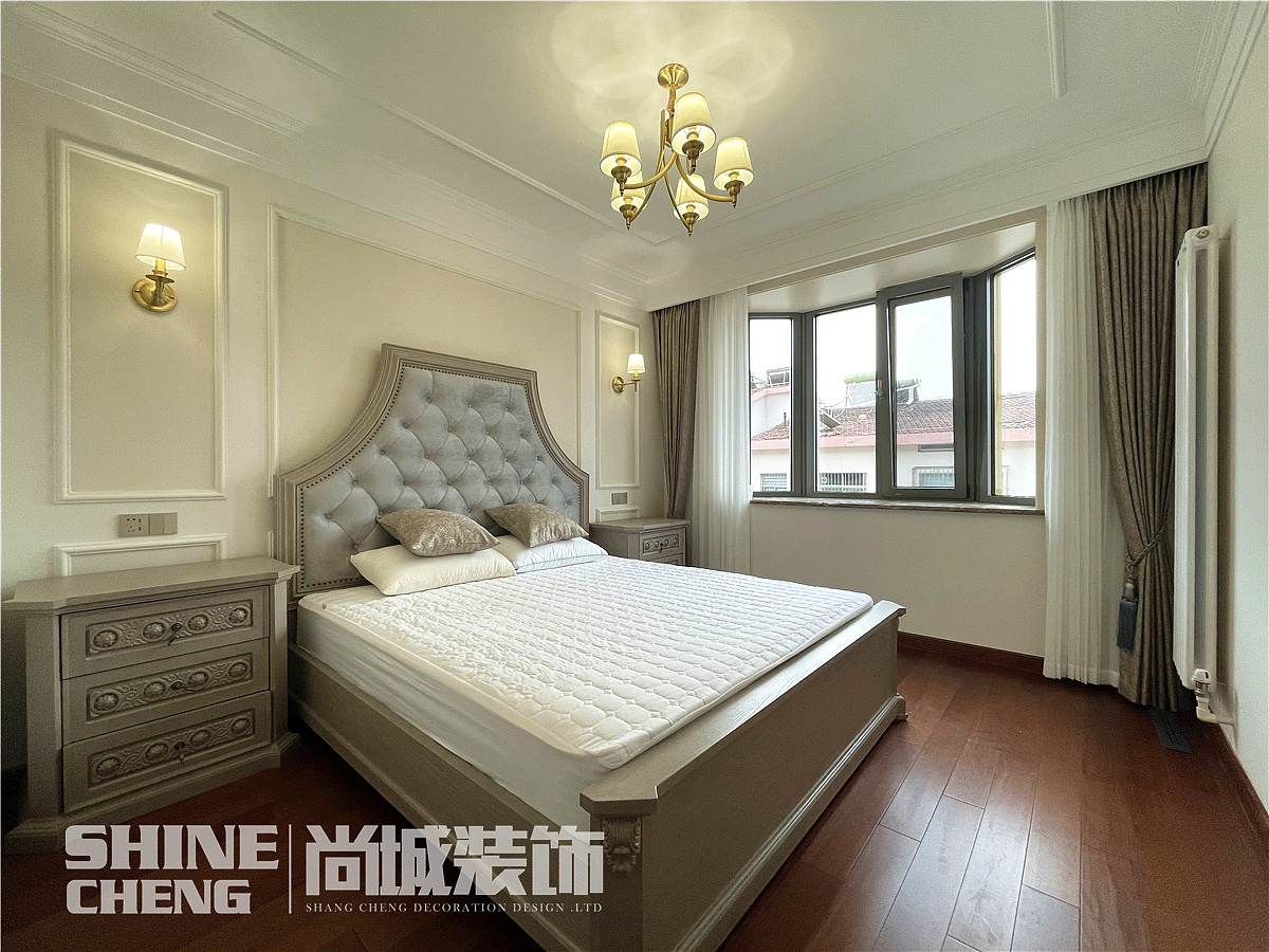 泰安普照佳苑138平美式风格装饰设计实景案例