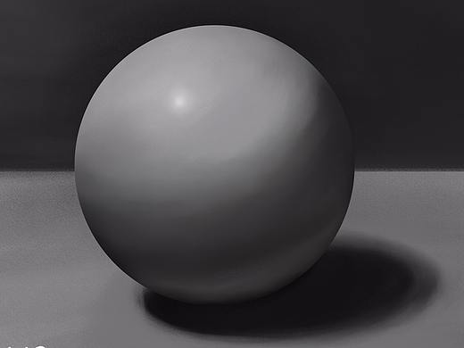 素描圆形球体