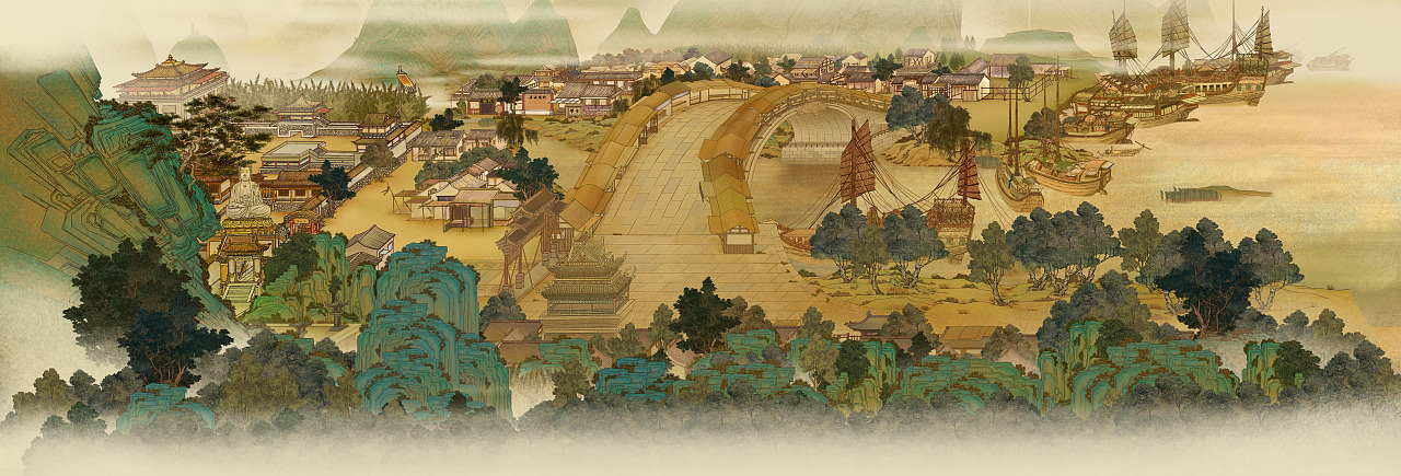 清明上河（图ZMjMyMTY4Mzk2） - 概念设定 - 站酷设计师江小圆不圆原创素材 - 站酷ZCOOL