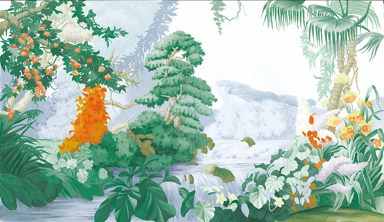 艾嘉利壁画(西洋画雨林篇)