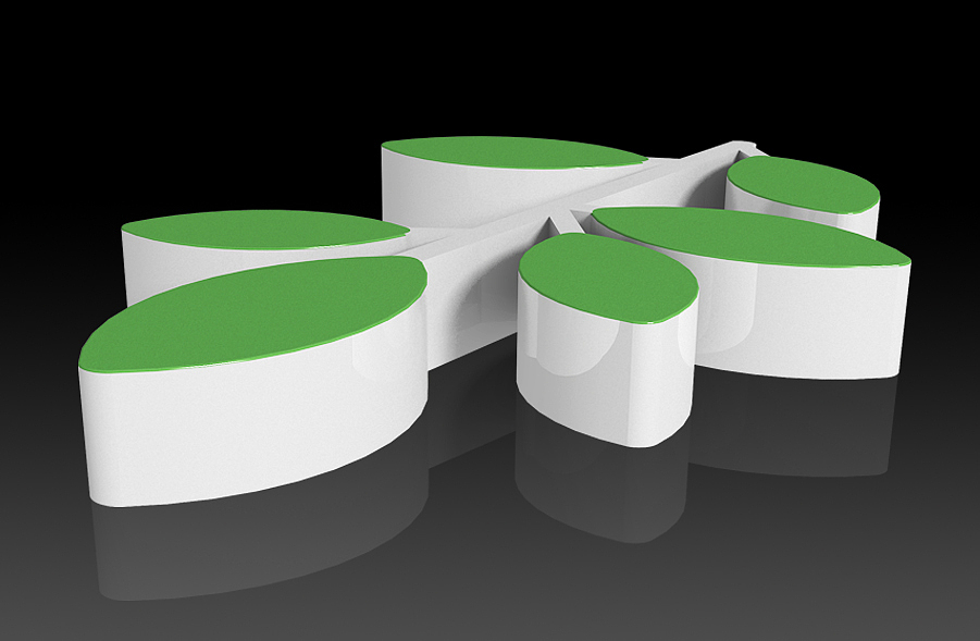 休闲座椅之创意树叶造型_美陈小战灬-站酷zcool