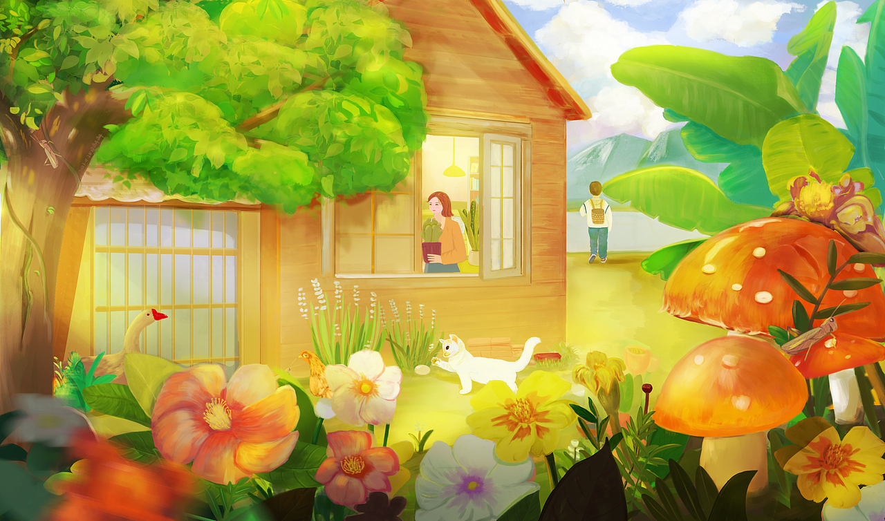 森林木屋（图ZMjc5Mzc5MTg4） - 创作习作 - 站酷设计师解解sa原创素材 - 站酷ZCOOL