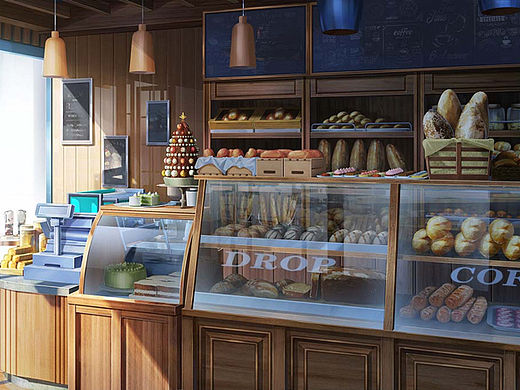 欧式面包室内