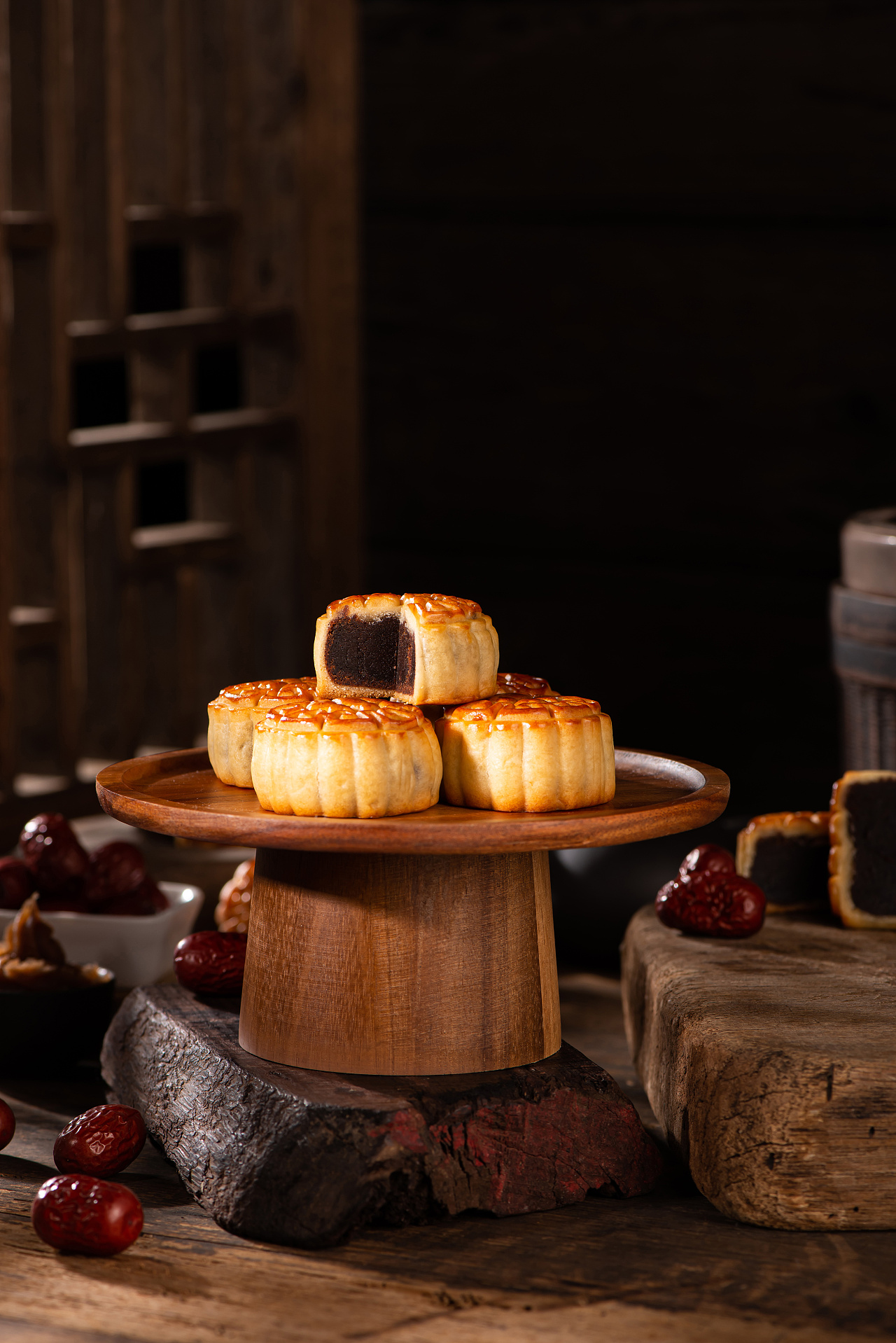 电商摄影:利男居枣蓉月饼