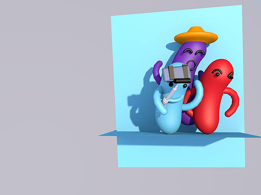 #C4D临摹练习#弯曲小人（个人主页-ZNTg4MzAzNDA=） - 其他 - 站酷设计师Z503978477原创素材 - 站酷ZCOOL