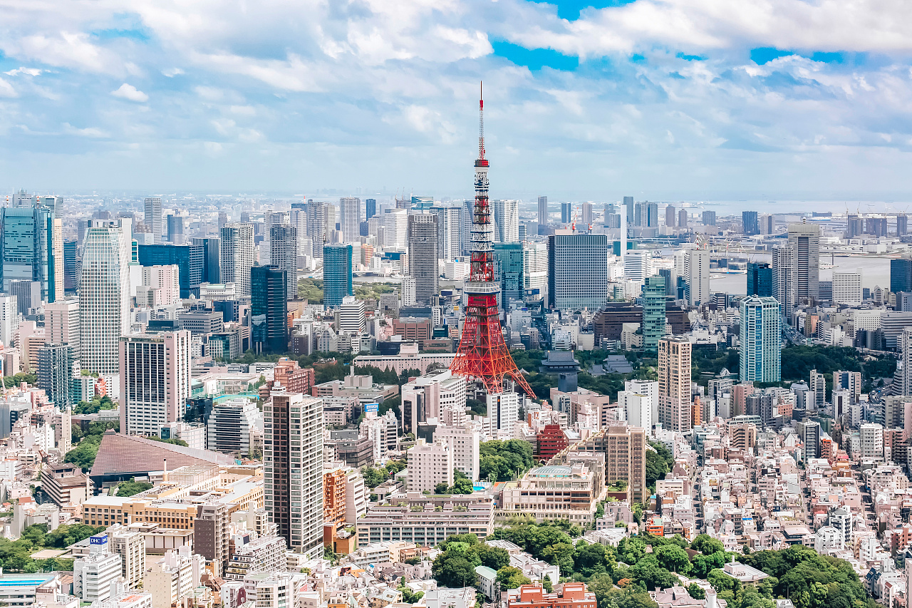 日本，东京，梦幻城市，东京铁塔，夜景预览 | 10wallpaper.com
