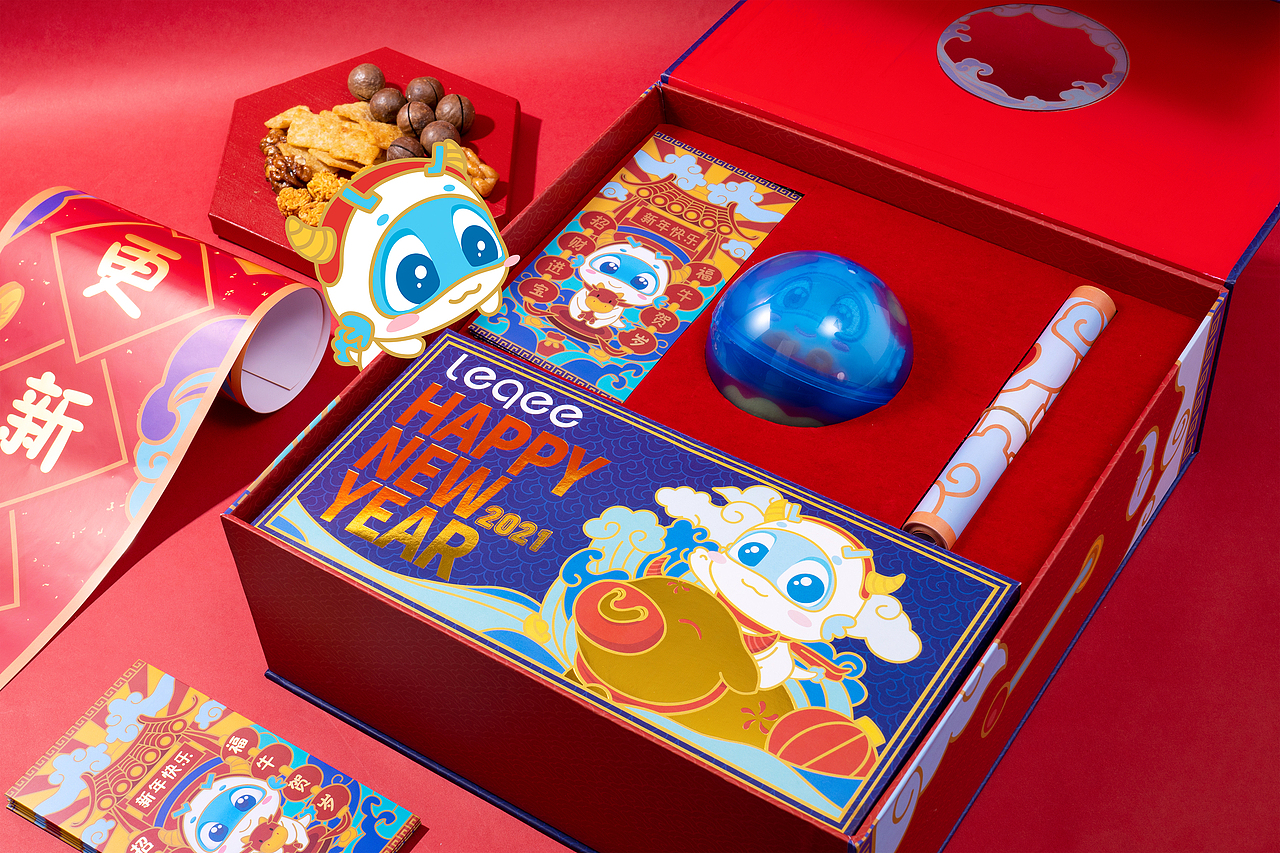 2021新年礼盒物料制作（图ZMjY4NDI2Njcy） - 包装 - 站酷设计师十九层的风标原创素材 - 站酷ZCOOL