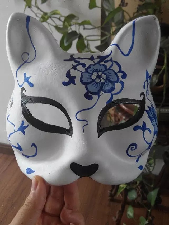 狐狸面具手绘