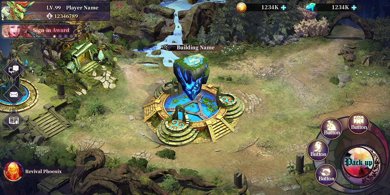 扁平化,哥特与魔幻--放置手游ui设计