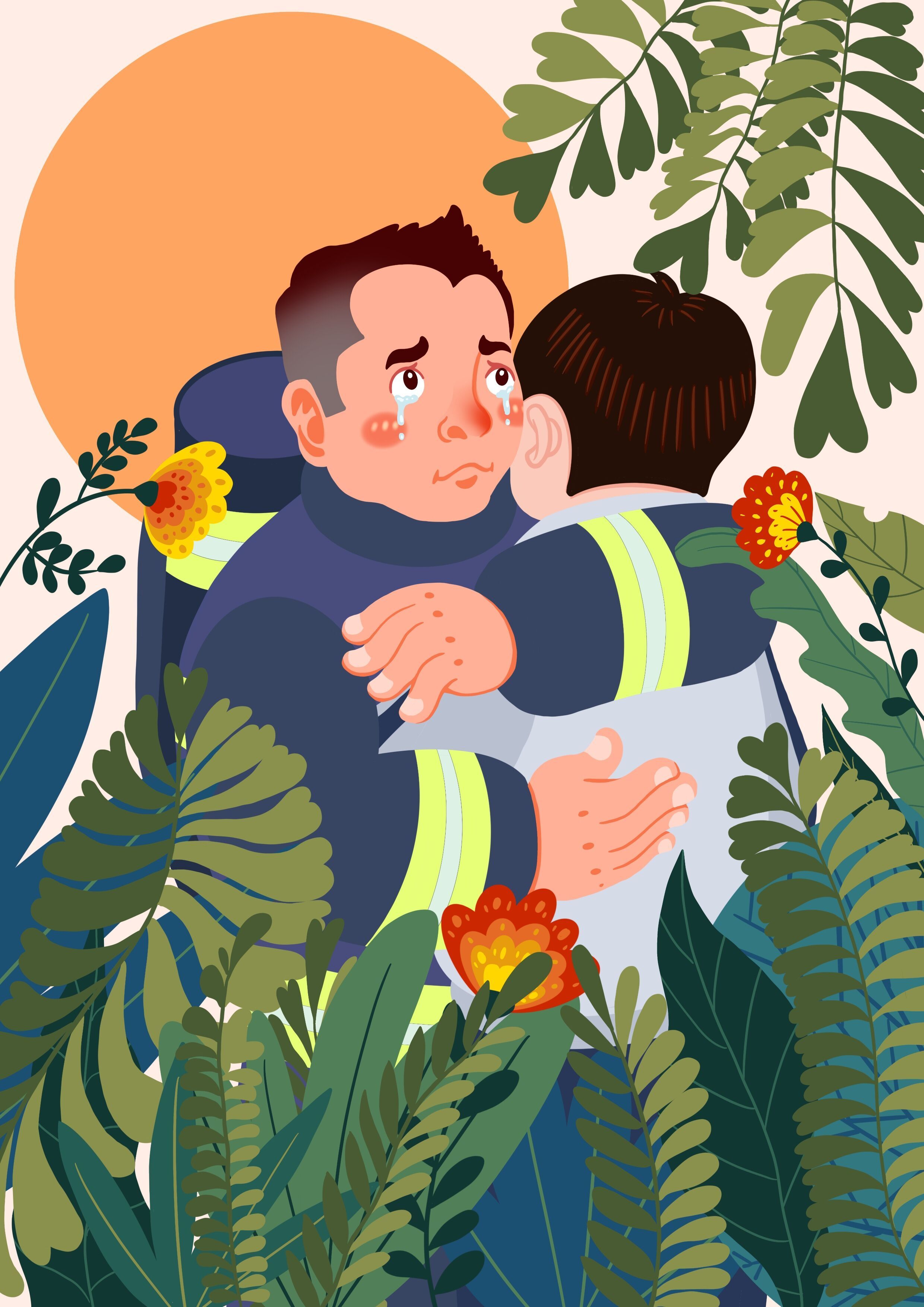 父亲节的暖爸们|插画|商业插画|画锵强 - 原创作品 - 站酷 (zcool)