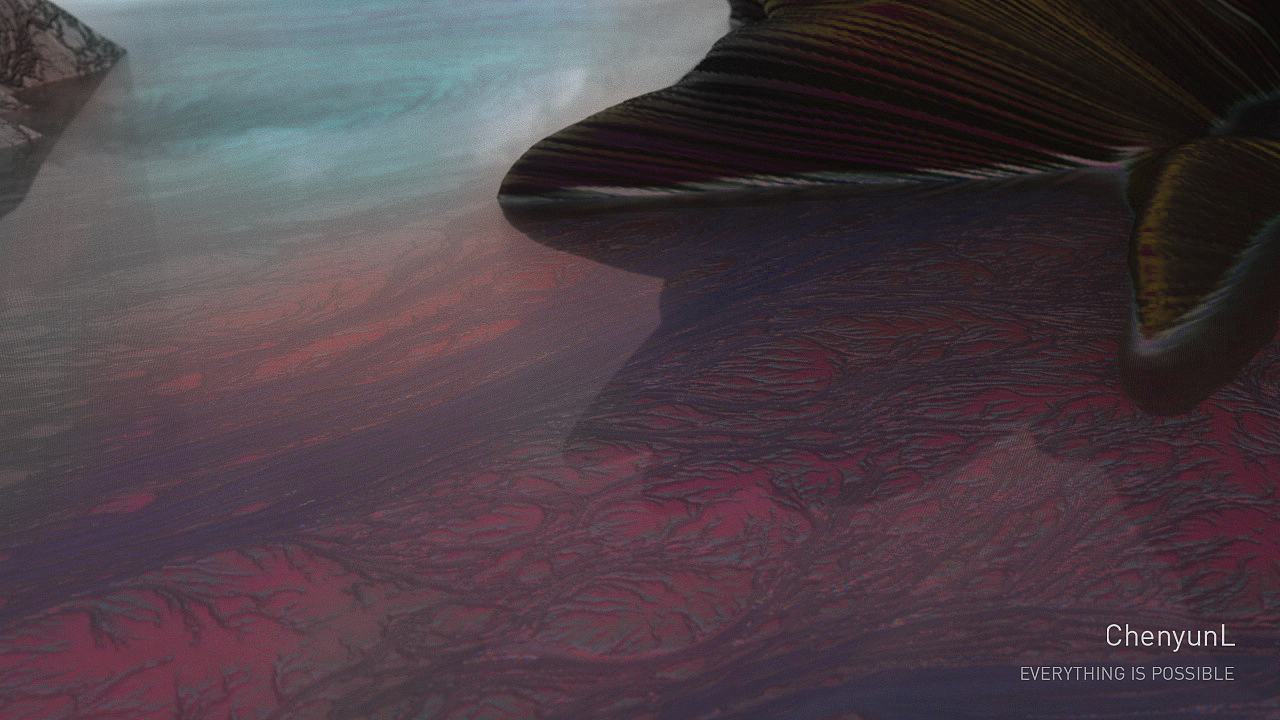 12月29号的作品
本来水下有球的，但噪点实在太多了<br>软件：c4d r19，oc3.07，ps